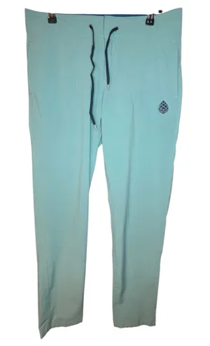 Stio Aqua Lightweight Outdoor Drawstring Hiking Pants With Logo Blue Size 6 thumbnail 1