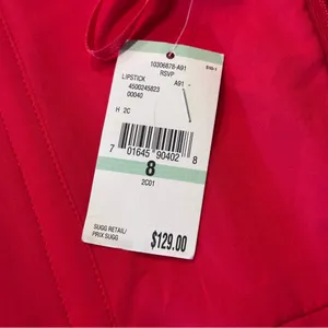 Rachel Roy RSVP Lipstick Red Pleated Strapless Mini Dress Size 8‎ thumbnail 9