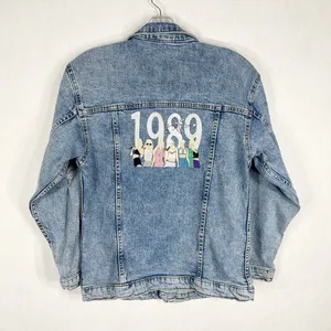 Art Class Taylor Swift Inspired Embroidered Jean Jacket 1989 Era Version 10 12 Large‎ 162 thumbnail 7