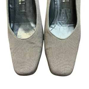 Stuart Weitzman Shoes Womens Size 6C‎ Gray Block Heel Square Toe Dress Pumps thumbnail 2