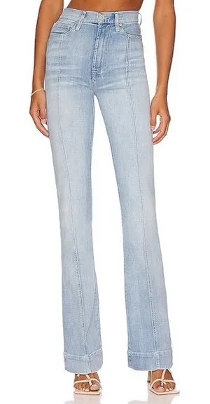 Seven for All Mankind The Ultra High Rise Dojo Center Seam‎ Flare Trouser Jeans thumbnail 1