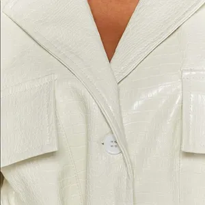 LIONESS White long-sleeve blazer dress thumbnail 3