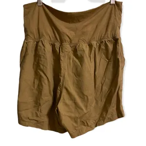 NWOT Brown Drawstring Waistband Shorts Size XLarge thumbnail 3