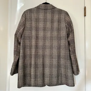 Talbots Wool Plaid Blazer Italy Luxury Collection Size 12 thumbnail 2
