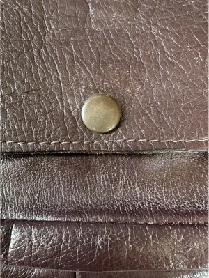 Vintage Brown Leather Mini Crossbody Purse Snap Closure Boho Small Bag thumbnail 4