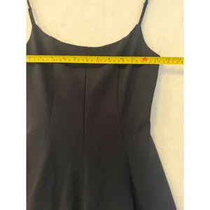 Zara‎ Black Fit and Flare Mini Dress with White Ruffle Hem Size M 8021/555/422 thumbnail 4
