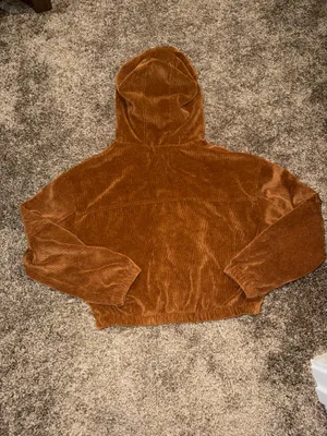 Corduroy Hooded Zip Jacket Size Medium thumbnail 2