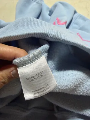 White fox Light Blue Hooded Sweatshirt pink with love martini era 8.5 L/XL thumbnail 9