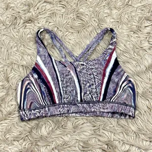 Lululemon Energy Bra (Nulux) Polychromatic Energy Bra 50g Multi Black size 10 thumbnail 3