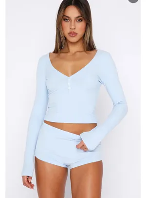 White Fox Boutique Blue Matching Lounge Set thumbnail 2