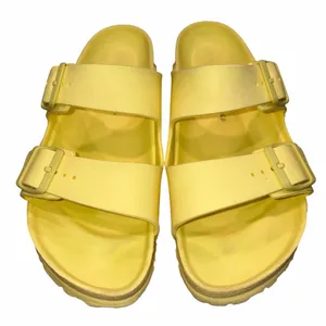 Birkenstock Popcorn Yellow EVA Arizona Plastic Sandals 41 thumbnail 1