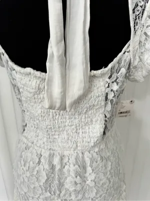 NWT Free People Ivory Hailee Lace Mini Dress ~ Size Medium thumbnail 7