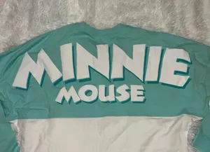 Disney Minnie Mouse Long Sleeve Spirit Jersey Style size Medium (8/10) Varsity thumbnail 4