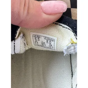 Vans Checkerboard Slip On Shoes‎ Women 8 Canvas Skate Sneakers Minimalist thumbnail 7