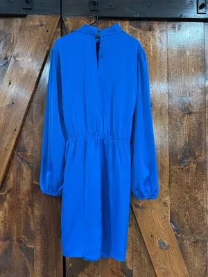 Amazon Blue Long Sleeve Halter Neck Dress M thumbnail 2