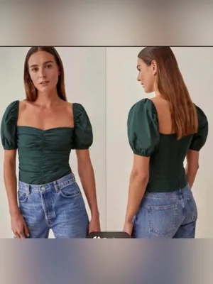 Reformation Womenms Dark Green Radish Top thumbnail 3