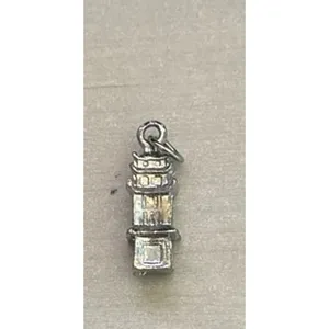 Sterling‎ silver Japanese pagoda charm 1" thumbnail 3