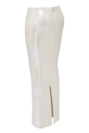 House Of CB Champagne Colette Satin Skirt thumbnail 6