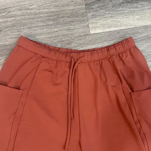 Halara Rust Wide-Leg Pants with Pockets Medium High waist Cargo Pull on thumbnail 5