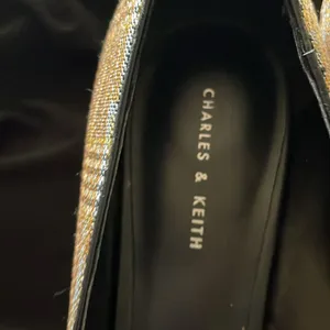 Charles & Keith sequin plaid kitten heels thumbnail 2