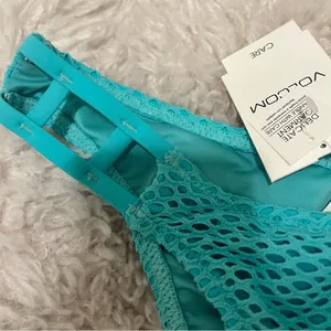 Volcom Mint Green Love & Haight Retro Bikini Swim Bottom XSMALL NWT thumbnail 2