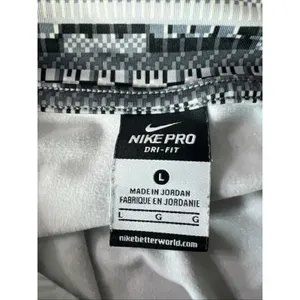 Nike Pro Dri-Fit Women’s Jacket L Half Zip Black Gray Unique Geometric Large thumbnail 6