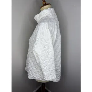 Tuckernuck Quilted Ally Swing White Sweatshirt Size M/L thumbnail 3