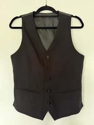 Black Slim Fit H&M Vest thumbnail 1