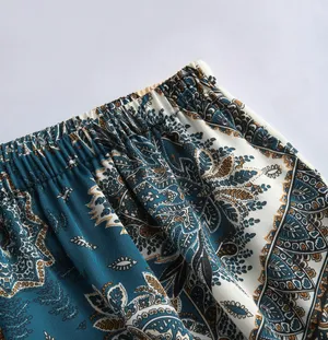 Cider X-small Blue and White Paisley Shorts thumbnail 4