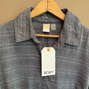 NWT Roxy Crazy Whisper Long‎ Sleeve Shirt Dress Size Small thumbnail 4