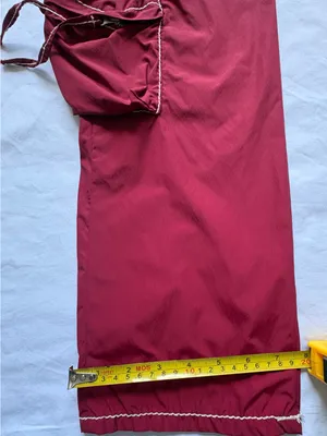 True Religion Ricki Big T Burgundy With Contrasting White Y2K women pants cargo thumbnail 11
