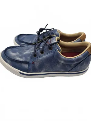 Twisted X Kicks Leather Shoes Loafers Sneakers Womens 7 Blue Lace Up casual thumbnail 4