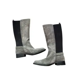 Born Womens Grey Suede Leather Strechy Slip On Riding Knee Boot sz 8 Equestrian thumbnail 6