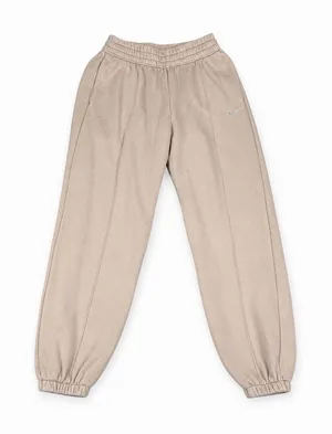 Nike Phoenix Fleece High Waisted Oversized Sweatpants Womens XS Beige Joggers thumbnail 1