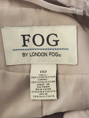 London Fog Womens Khaki Trench Coat with Removable Sash Size Small thumbnail 8