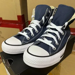Converse Women's Navy and Blue Trainers thumbnail 1