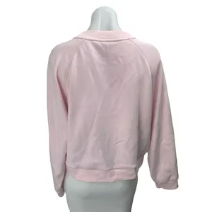 Aritzia Sunday Best Women's Pink Long Sleeve Crewneck Sweater Sweatshirt Top L thumbnail 2