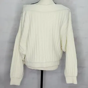 NEW Free People Cabin Fever Pullover Sweater‎ Women’s Large Cabincore Cozy thumbnail 5