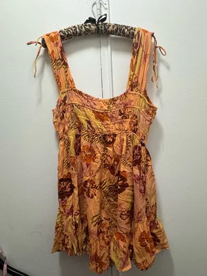 NWT $128 Free People Vernon Minim Dress XL Anthropologie in Sunshine Combo thumbnail 9
