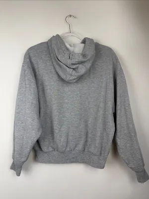 Alo Yoga Heather Grey Accolade Oversized Hoodie Sweatshirt Size XS thumbnail 5