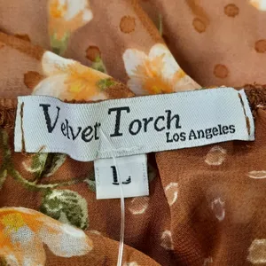 Velvet Torch Sundress Women's Size Large Floral Sleeveless Casual Summer Maxi thumbnail 4