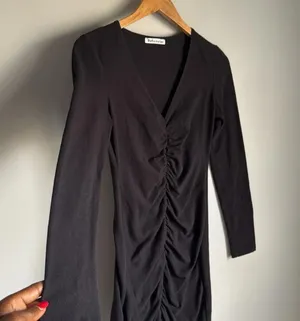 Reformation Cally Stretch Organic Cotton Long Sleeve Dress thumbnail 5