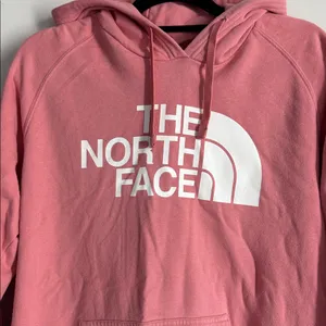 The North Face Women's Soft Pink Hoodie Size L thumbnail 2