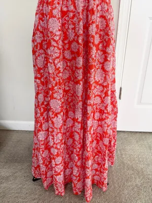 Free People Bonita Printed Boho Midi Dress Size Medium thumbnail 5