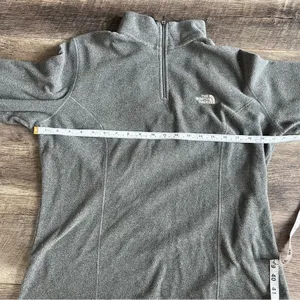 The North Face TKA 100 Glacier 1/4 Zip Fleece Pullover Heather Grey Size XL thumbnail 9