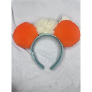 Disney Headband Womens One Size Multicolor Panda Power Turning Red Plush Ears thumbnail 4
