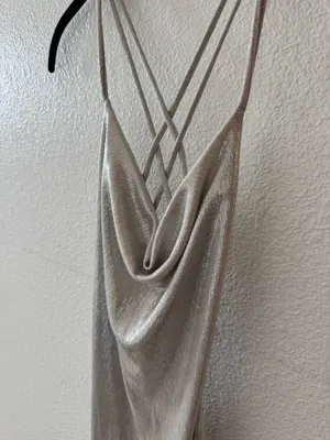 Windsor Kate Open Back Dress Silver thumbnail 3