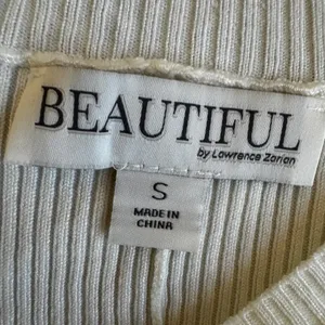 BEAUTIFUL by Lawrence Zarian Rayon Blend Elegant White Knit Dress S Small G#56 thumbnail 11