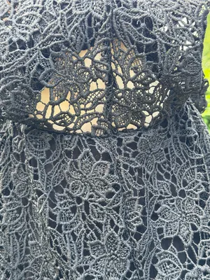 Maeve Anthropologie Whimsigoth‎ Off Shoulder Cutwork Lace Boho Top XXS Romantic thumbnail 8