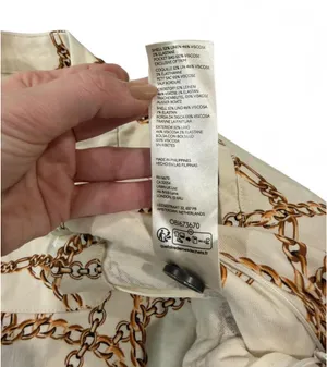 Anthropologie Maeve Printed Palazzo Pants Chain Print 6 thumbnail 9